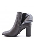 Faux leather ankle boot