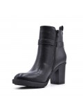 Faux leather ankle boot