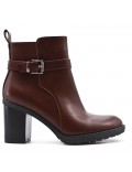 Faux leather ankle boot