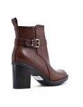 Faux leather ankle boot