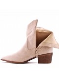 Ankle boot in faux suede