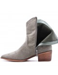 Ankle boot in faux suede