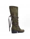 Faux suede boot