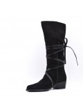 Faux suede boot