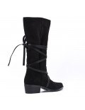 Faux suede boot