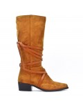 Faux suede boot