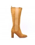 Faux suede boot