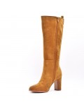 Faux suede boot