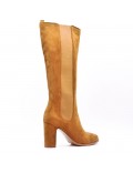 Faux suede boot