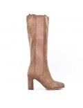 Faux suede boot