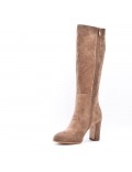 Faux suede boot