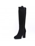 Faux suede boot