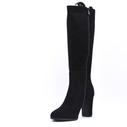 Faux suede boot