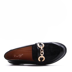 Derby in faux leather for women