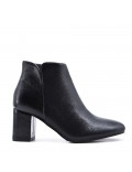 Faux leather ankle boot