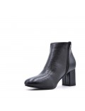 Faux leather ankle boot