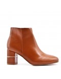 Faux leather ankle boot