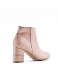 Faux leather ankle boot