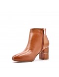 Faux leather ankle boot