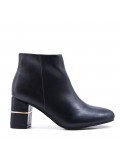 Faux leather ankle boot