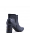 Faux leather ankle boot