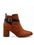 Ankle boot in faux suede