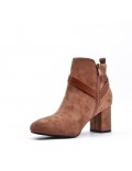 Ankle boot in faux suede