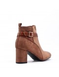 Ankle boot in faux suede