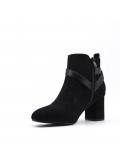 Ankle boot in faux suede