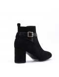 Ankle boot in faux suede