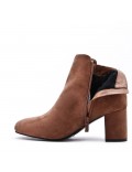 Ankle boot in faux suede