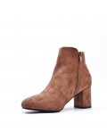 Ankle boot in faux suede