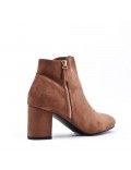 Ankle boot in faux suede