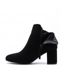 Ankle boot in faux suede