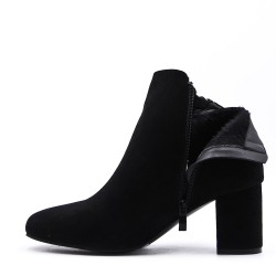 Ankle boot in faux suede