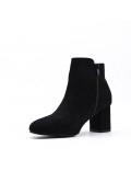 Ankle boot in faux suede