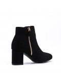 Ankle boot in faux suede