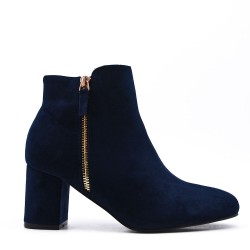 Ankle boot in faux suede