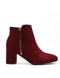 Ankle boot in faux suede