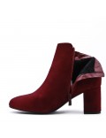 Ankle boot in faux suede