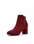 Ankle boot in faux suede