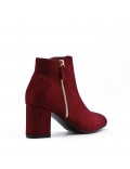 Ankle boot in faux suede