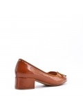 Wedge shoe faux leather for women