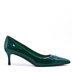Zapatos de tacón de piel sintética para mujer
