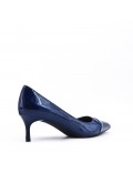 Women's faux leather heeled pumps