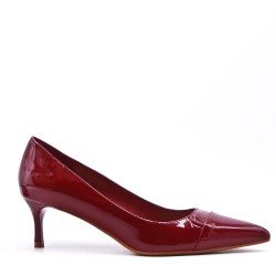 Zapatos de tacón de piel sintética para mujer