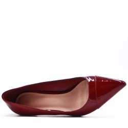 Zapatos de tacón de piel sintética para mujer