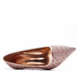 Zapatos de tacón alto en una mezcla de materiales para mujeres