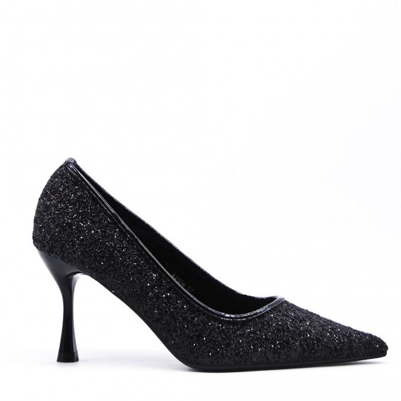 High-heeled pumps in a material mix for women