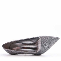 Zapatos de tacón alto en una mezcla de materiales para mujeres